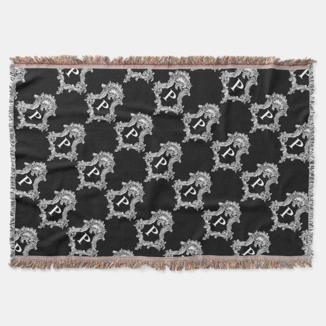 Manta P Monograma inicial Tirado (Anverso)