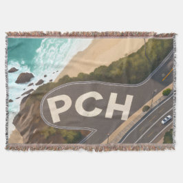 Manta Pacific Coast Highway Aerial Travel Art