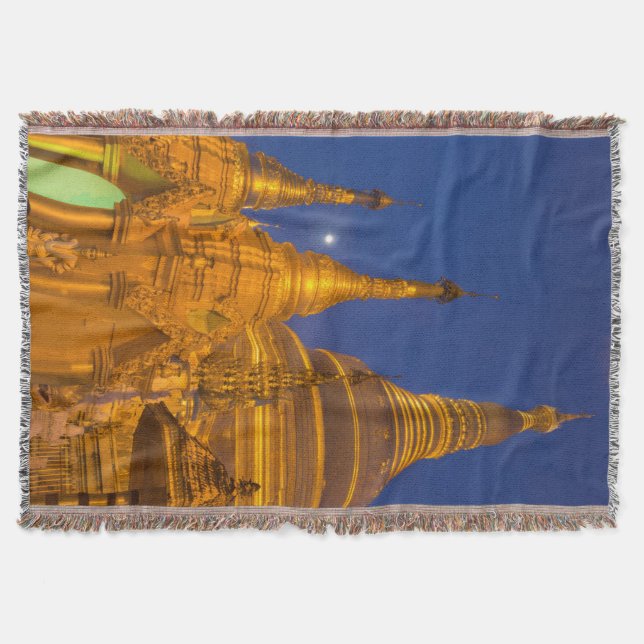Manta Pagoda Shwedagon de noche, Myanmar (Anverso)