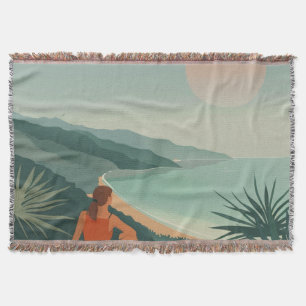 Manta Paisaje abstracto de Boho (9)