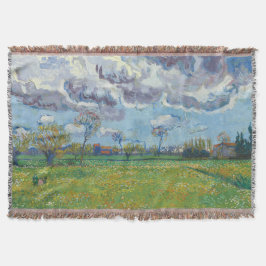 Manta Paisaje bajo la tormenta Sky Vincent Gogh