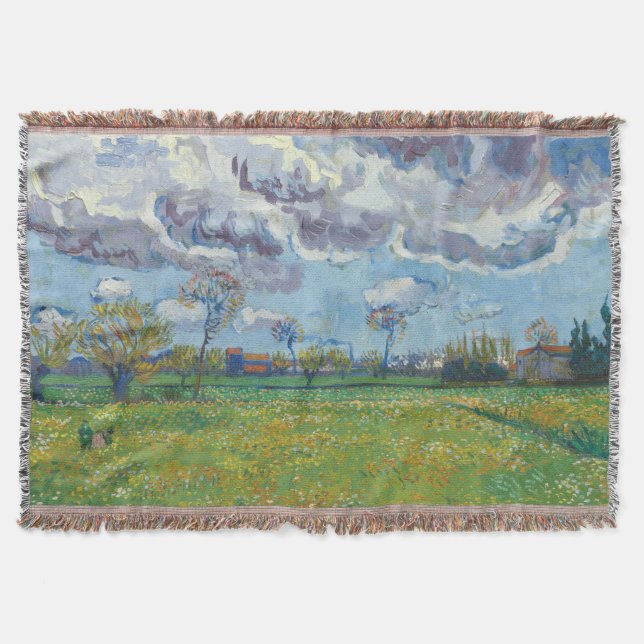 Manta Paisaje bajo la tormenta Sky Vincent Gogh (Anverso)