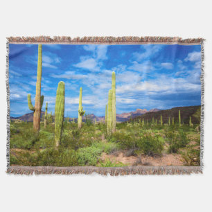 Manta Paisaje de cactus del desierto, Arizona