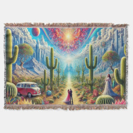 Manta Paisaje del desierto: Oasis de maravillas infinita