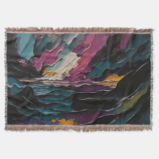 Manta Paisaje marino abstracto del océano cósmico