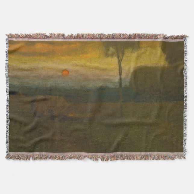 Manta Paisaje nocturno de George Inness (1889) (Anverso)