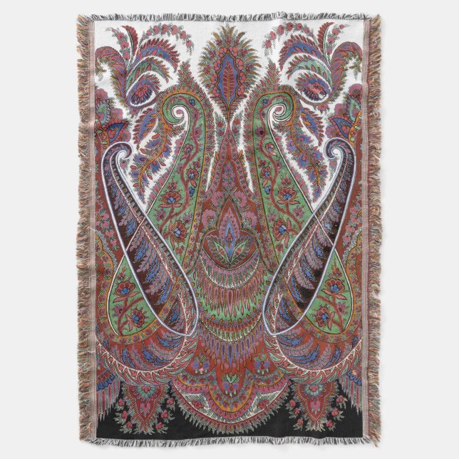 Manta Paisley Design #11 en SusieJayne (Frente vertical)