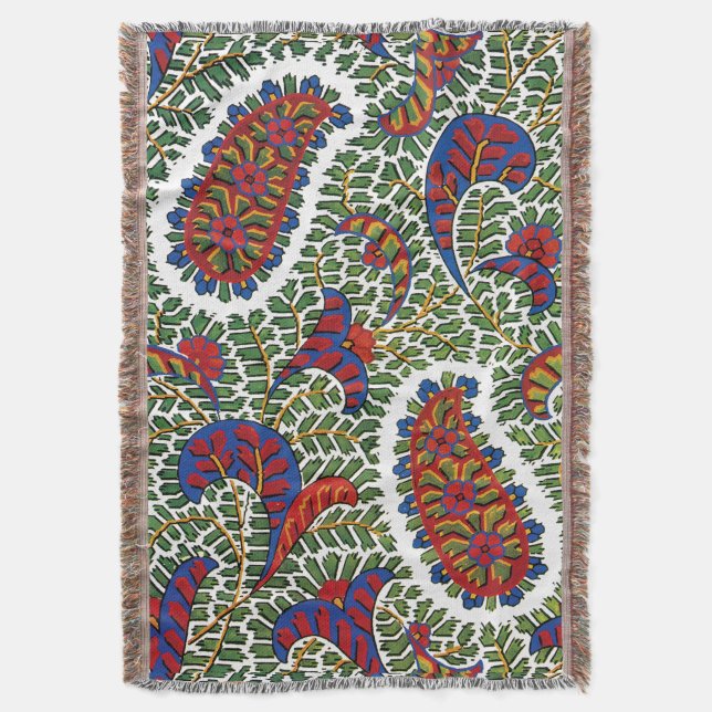 Manta Paisley Design #12 en SusieJayne (Frente vertical)