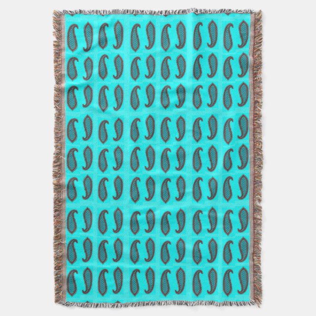 Manta Paisley Design #8 en SusieJayne (Frente vertical)