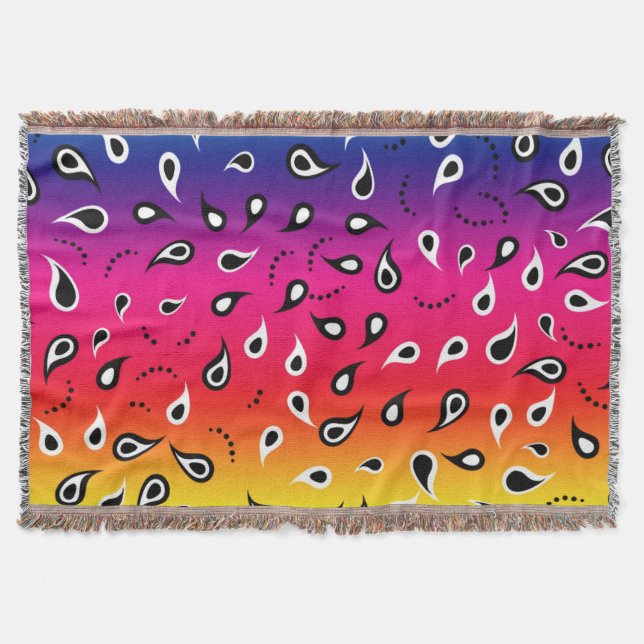 Manta Paisley Rainbow (Anverso)