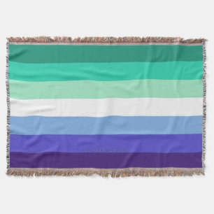 Manta Paleta de la bandera de hombres gays trans-inclusi