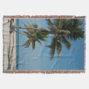 Manta Palmera y playa de arena blanca