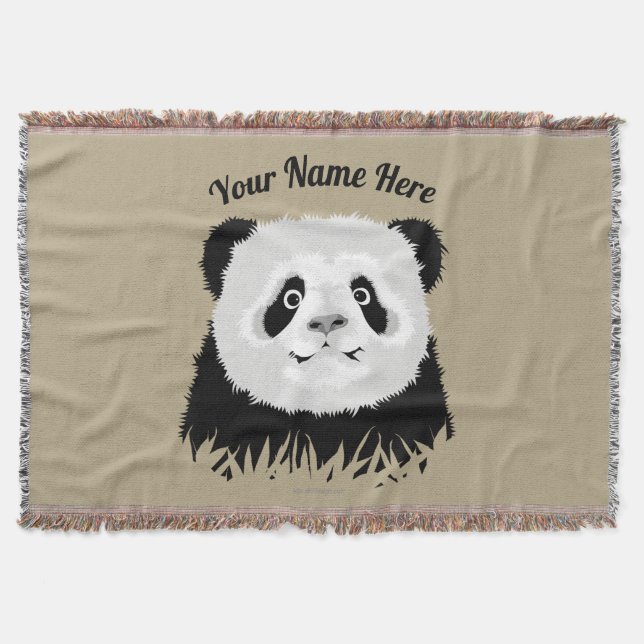 Manta Panda Bear Throw Blanket (Anverso)