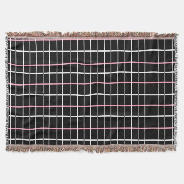 Manta Panel de ventana Imprimir en blanco y negro con ro (Anverso)