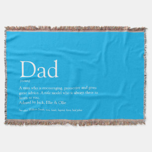 Manta Papá, Daddy, Definición de Padre Cielo Azul Modern