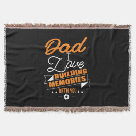 Manta Papá Regalo Amar Construir Recuerdos Contigo