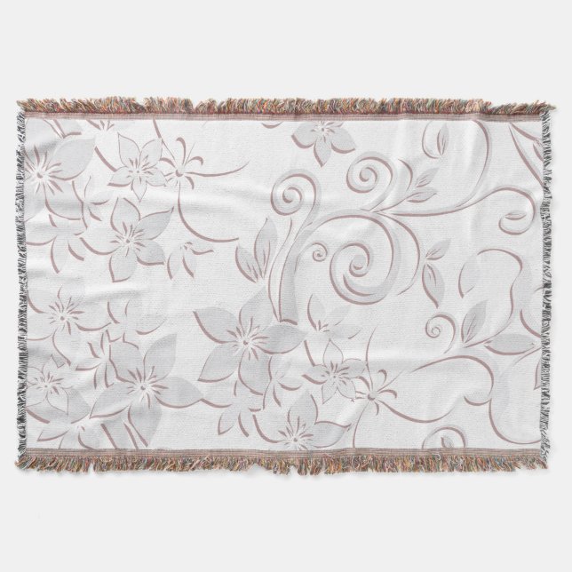 Manta Papel de pared de flores 1 (Anverso)