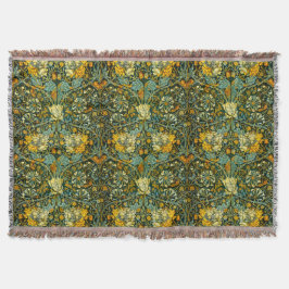 Manta Papel pintado floral de madreselva Gold de William
