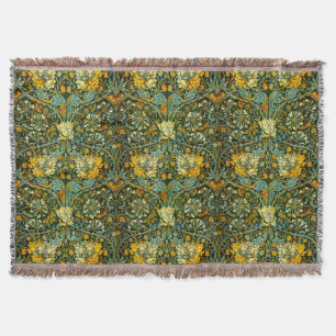 Manta Papel pintado floral de madreselva Gold de William
