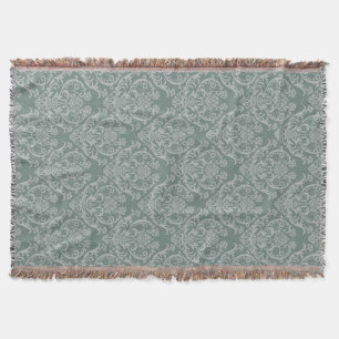 Manta Papel pintado floral verde