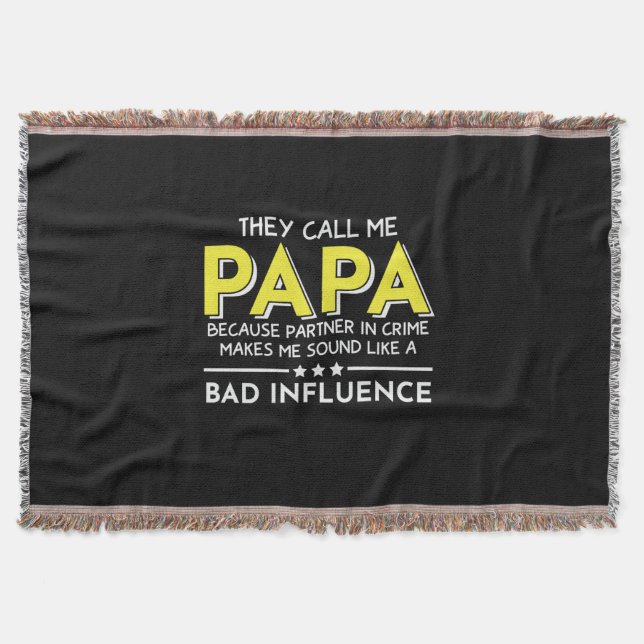 Manta Papi Regalo Me Llaman Papas (Anverso)
