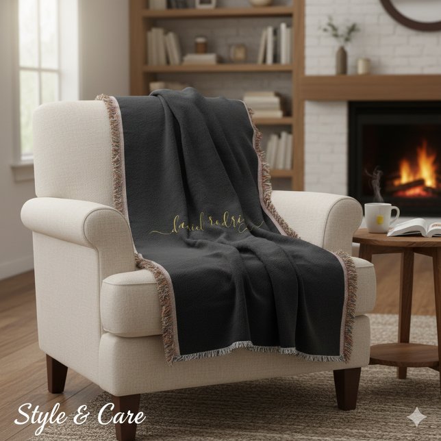 Manta Paquete de nombres personalizado diseñado para com (Custom Name Blanket Designed for Comfort and Style)