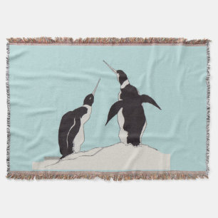 Manta par de pingüinos