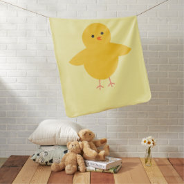 Manta para bebé de pollito amarillo lindo