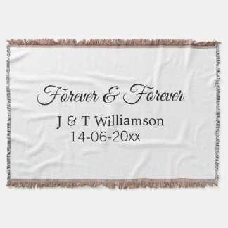 Manta Para siempre y para siempre añadir el nombre de pa