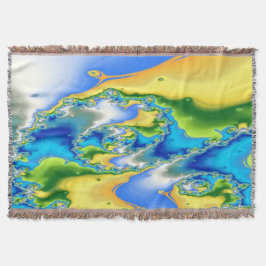 Manta Paradise Atoll Throw Blanket