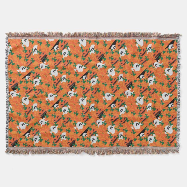 Manta Parche Halloween Ghosts Haunted Pumpkin (Anverso)