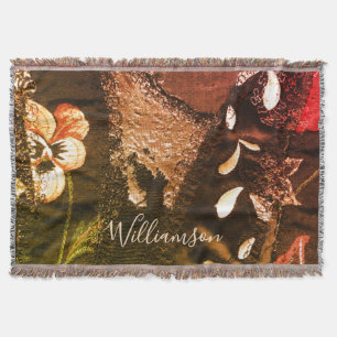 Manta Parche personalizado retro vintage de patchwork co