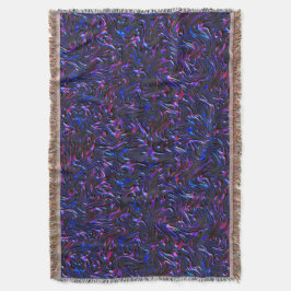 Manta Parecen azules y rosados texturados en la pared