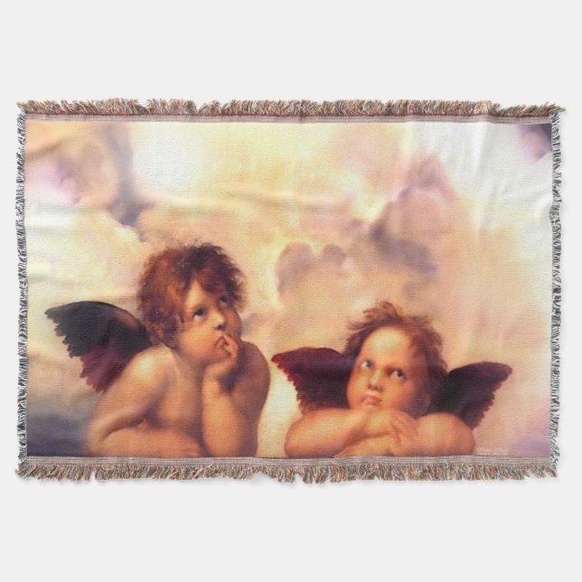 Manta Pareja de ángeles Putti (Anverso)