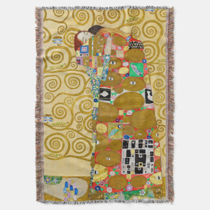 Manta Pareja Gustav Klimt Cumplimiento Nouveau