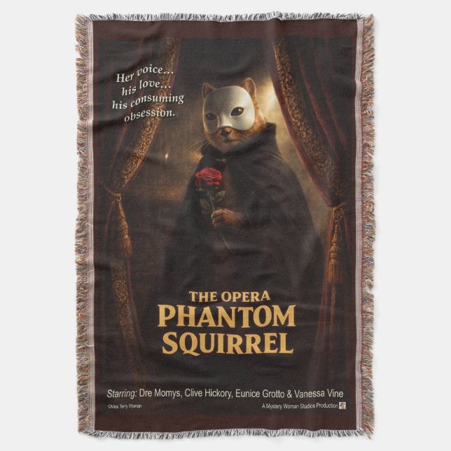 Manta Parodia de la Ópera del Fantasma de la Ardilla (Frente vertical)