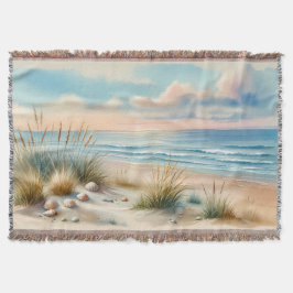 Manta Pastel Coastal Dunes Watercolor