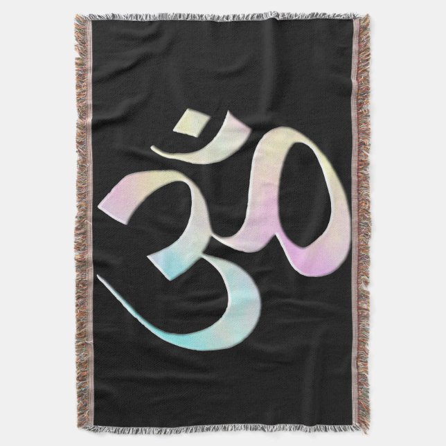 Manta Pastel Om  (Frente vertical)