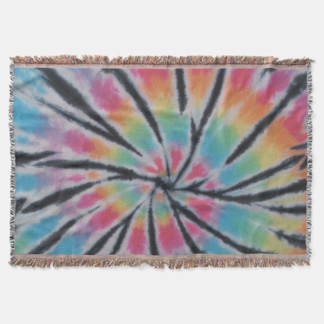 Manta Pastel Tie Dye Swirl (Anverso)