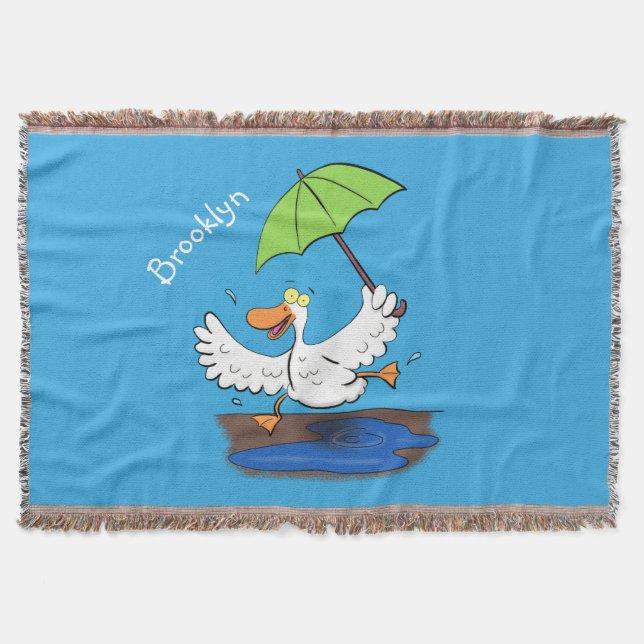 Manta Pato gracioso con personalizado bailarín de paragu (Anverso)