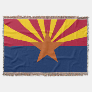 Manta Patriótico de impresión de bandera de Arizona