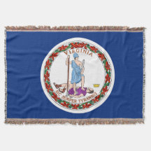 Patriótico de impresión de bandera de Virginia