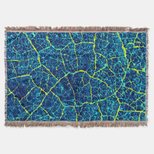 Manta Patrón abstracto azul / amarillo