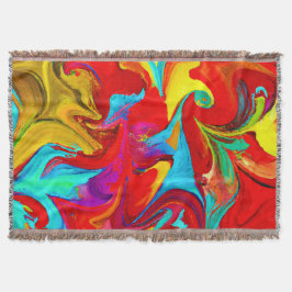 Manta Patrón abstracto colorido y vivo