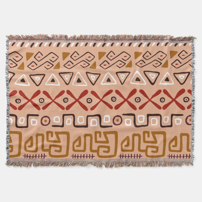 Manta Patrón artístico de Guay hecho a mano Azteca (Anverso)