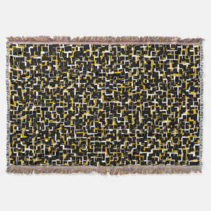 Manta Patrón blanco y negro digital