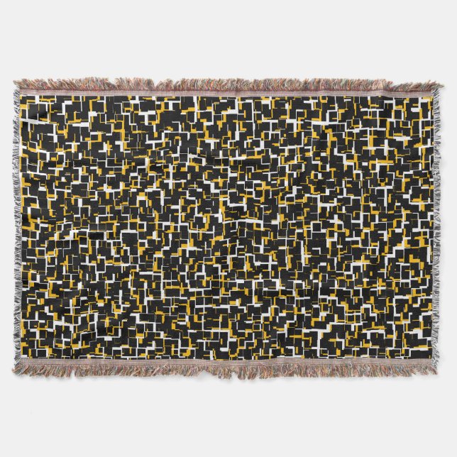 Manta Patrón blanco y negro digital (Anverso)