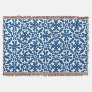 Manta Patrón Boho en Azul – Elegante y Audaz