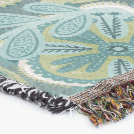 Manta Patrón botánico boho floral