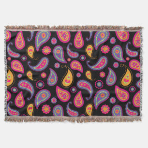 Manta Patrón continuo de Paisley colorido